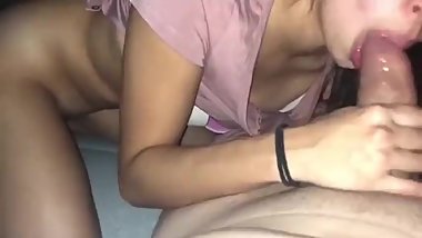 the daughter sucked her father and sat on his cock