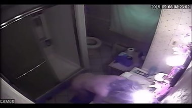 Step Mom Caught on Bathroom Spycam