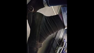 Black Socks In Front Of The Camera