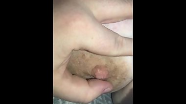 Nearly caught playing with my step moms tits