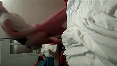 Unaware Wife Changing - Pussy ass tits and panties